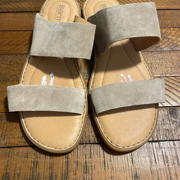 Born Slide Leather Sandals - Picture 2 of 5
